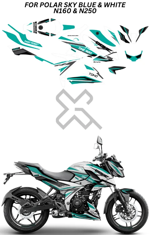 DOHC Edition Full Body Sticker Compatible with Pulsar N160 & N250 | Made In Premium Gloss Vinyl With FPF(Fade Protection Film), Water Proof, Precut Sticker, Pack Of 1 Compatible with Both Side